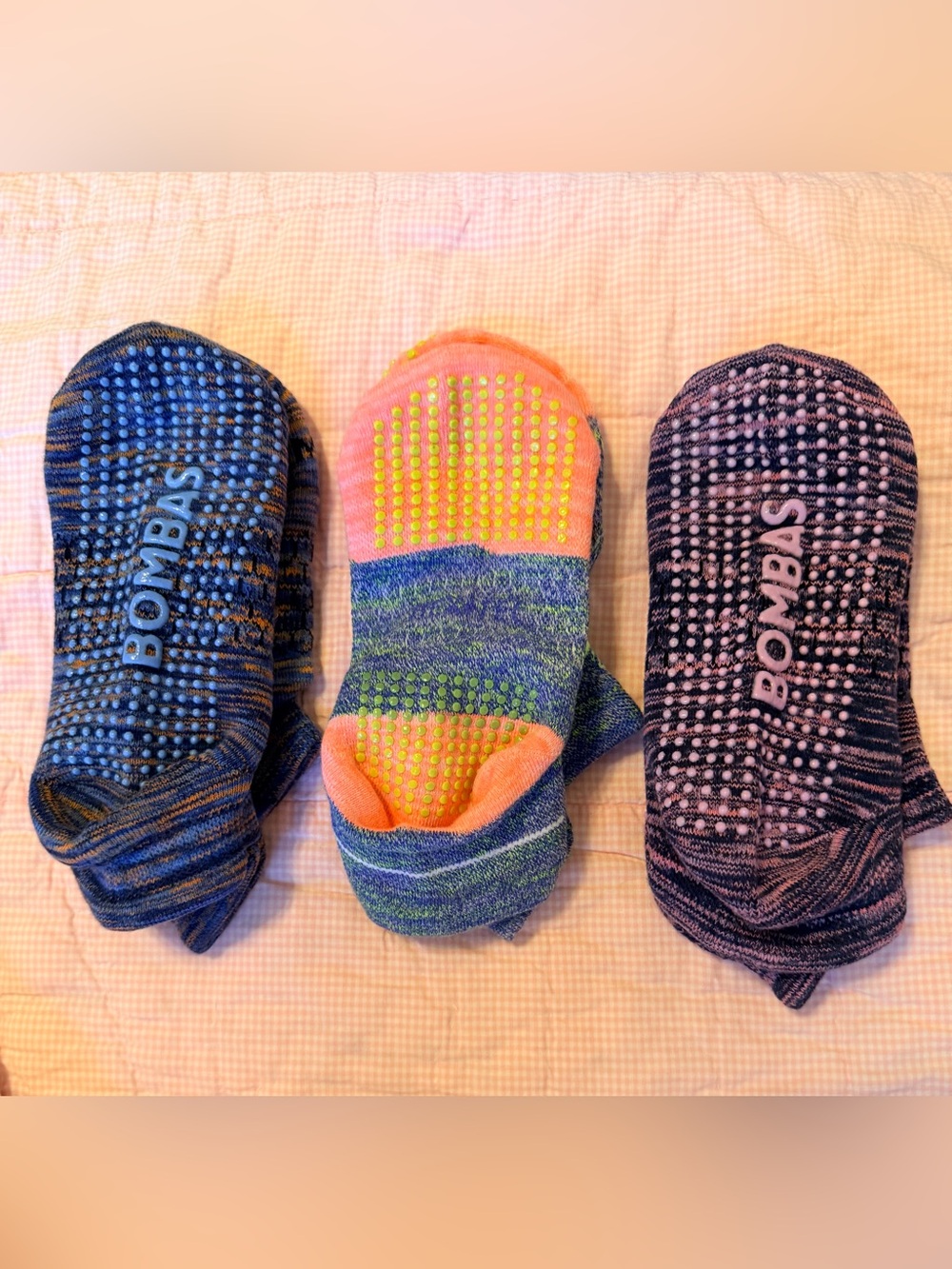 BOMBAS Ankle Gripper Hex-tech Socks - 3-pair Bundle SMALL NWOT - Picture 4 of 4